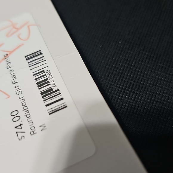 Sage Pleated High Waisted Slit‎ Leg Flare Pants Size Medium NWT - Picture 5 of 9